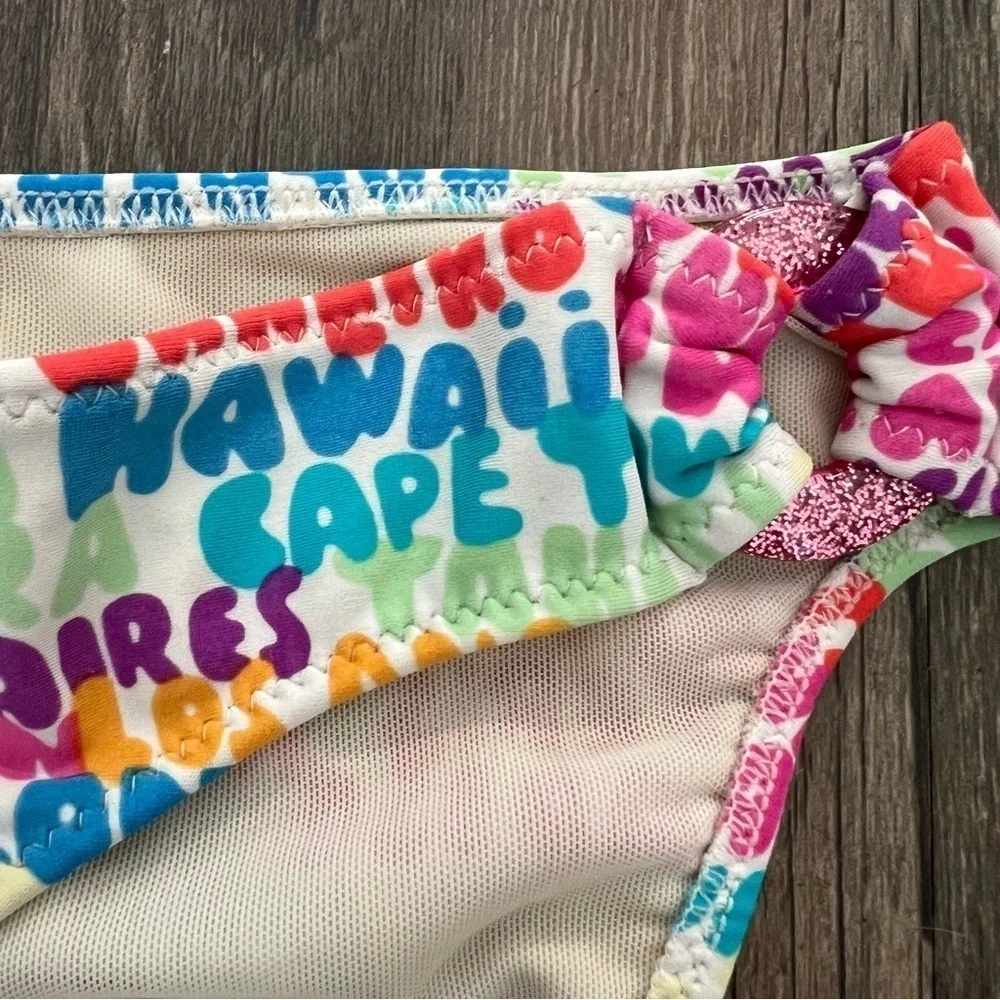 Women’s Full Coverage Multicolor Bikini Bottoms Size M